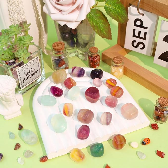 DUQGUHO Fluorite Crystals Healing Crystal Stones Set Natural Crystals Bulk - Image 2