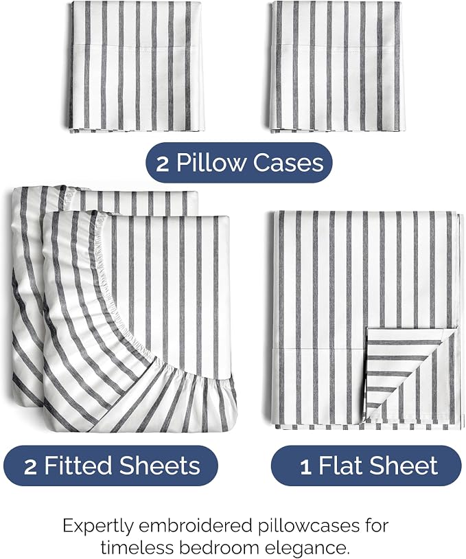 Split King Size 5 Piece Sheet Set - Image 2