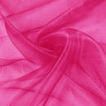 VACVELT Hot Pink Sheer Organza Fabric by The Yard 60" Wide | Semi-Transparent by VACVELT