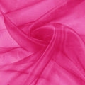 VACVELT Hot Pink Sheer Organza Fabric by The Yard 60" Wide | Semi-Transparent by VACVELT