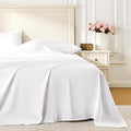 ROSE&RISY White Full Sheet Set, 4 Pieces Soft Bedding Sheet Set, Breathable and by ROSERISY