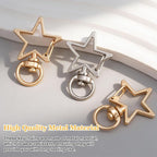 24 PCS Star Swivel Keychain Clasps, Metal Swivel Lobster Clasp | Heavy Duty - Image 5