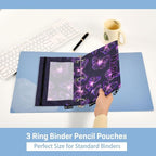 Custom Butterflies Purple Neon Pencil Pouch - Image 4