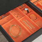 CHIHUT 12''x100'' Self Adhesive Orange Velvet Flocking Liner - Image 2