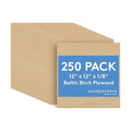 Baltic Birch Plywood, 3 mm 1/8 x 12 x 12 Inch Craft Wood, Box of 250 B/BB Grade by Woodpeckers