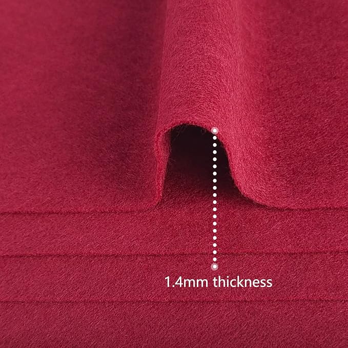 Jtnohx Color Felt, Soft Felt Sheets, 1.4mm Thick 8"x12" Handicraft Felt Fabrics - Image 5