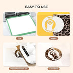 HTVRONT Leopard Heat Transfer Vinyl, 12in x 8ft Leopard Printed Iron on Vinyl - Image 6