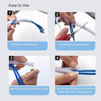 10ft - 1 inch Braided Cable Management Sleeve Cord Protector - Self-Wrapping - Image 6