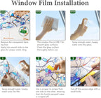 SOMWISE Rainbow Window Privacy Film, Heat Control, UV Blocking, Anti-Glare - Image 9