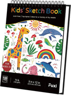 Sketch Book for Kids, 100 Sheets Thick Drawing Paper for Kids, Spiral Sketch by SketchBook