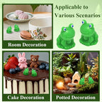 CooBigo 25 Pack Mini Green Frogs Sculpture, Fairy Wild Garden Supplies - Image 5