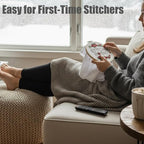 TenDawn Basic Embroidery Starter Kit – 12 Essential Stitches, Fabric Practice - Image 7