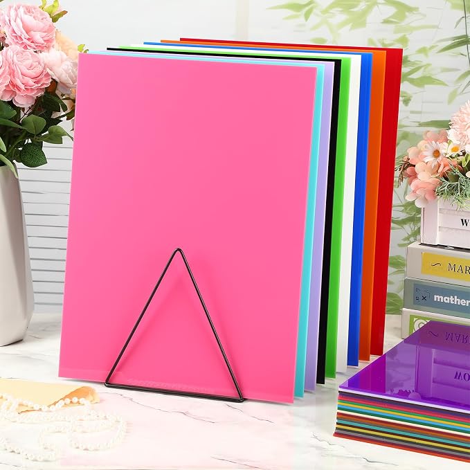 Geetery 30 Pack Colored Acrylic Sheets 1/8" Thick - Image 3