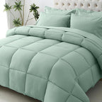 JOLLYVOGUE Queen Comforter Set, Ultra-Soft Bed in a Bag Queen Size 7 Pieces by JOLLYVOGUE