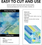 FUNKAKA Tie Dye HTV Heat Transfer Vinyl Bundle, 10 Sheets HTV Vinyl - Image 2