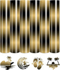 Tintnut Yellow Black Gradient Heat Transfer Vinyl, Ombre pattern, PU HTV Sheets by Tintnut