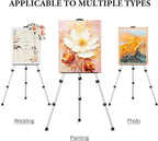 Art Easel Stand for Painting or Sign, Portable Adjustable 66 inches Display - Image 5
