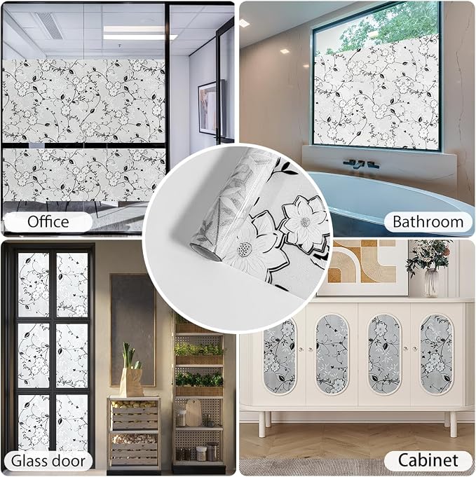 Bloss Frosted Privacy Window Film - Image 9