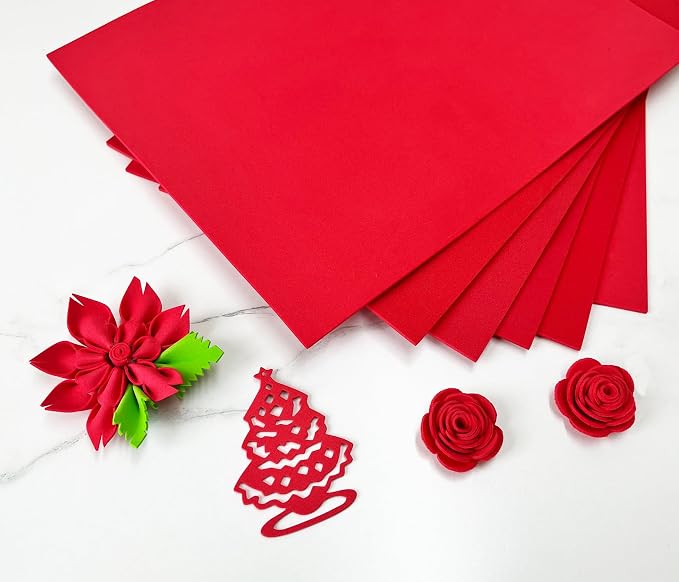 9 x 12 Inch Red Foam Sheets Crafts, 2mm Thick. 25 Pack Premium Red Foam Papers - Image 6