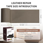 Leather Repair Patch Tape, Car Seat, Vinyl Leather Repair Kit - Image 2