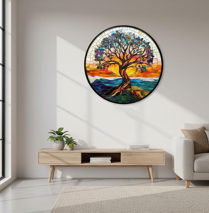 Bodhipnjoy Wooden Puzzles for Adults 500 Pieces, Stained Glass Tree of Life - Image 6