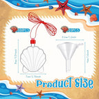 Tanlade 50 Pcs Shell Shaped Sand Art Bottle Necklaces - Image 2