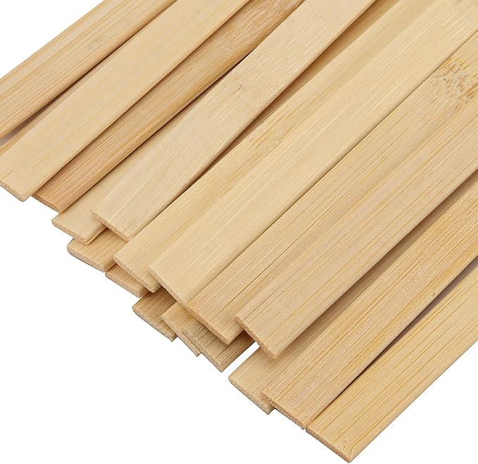 JEUIHAU 400 PCS 15.5 Inch Natural Bamboo Sticks, 3/8 Inch Width Strong Wooden - Image 3