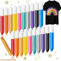 Fullhawl 20 Pcs Fabric Paint Set 0.34 oz 10 Colors 3D Glitter Puffy Paint by Fullhawl