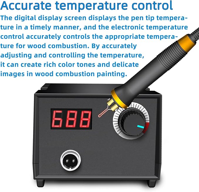 FIRElood Wood Burning Tool, Wood Burning kit Pen 25~750℃, Professional Wood - Image 2