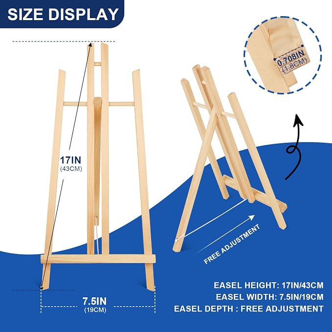 ESRICH 15pcs 17 Inch Tabletop Easels, Easel Stand - Image 2