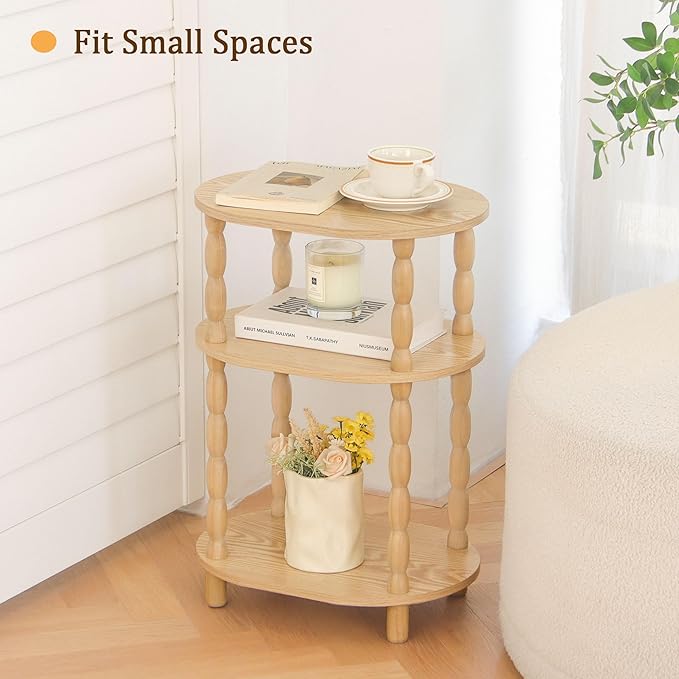 MaxSmeo End Table, Small Oval Side Table - Image 4