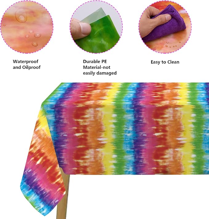 Iceyyyy 3 Pcs Tie Dye Tablecover - Image 3
