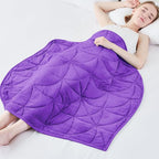 Weighted Lap Blanket 7 lbs for Adults, Luxury Soft Small Weighted Blanket by EazfyPro