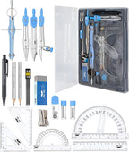 Mr. Pen- Geometry Set, 6 Inch Swing Arm Protractor, Divider | Set Squares by MrPen