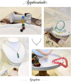 1200PCS 8mm Glass Beads for Jewelry Making, 24 Colors Crystal Beads Bracelets - Image 3
