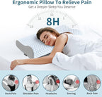 Cervical Neck Pillow for Pain Relief, Contour Memory Foam Pillows for Sleeping - Image 2