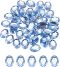 MECCANIXITY 50Pcs Acrylic Oval Gems 13x18 mm Flat Back Artificial Rhinestones by MECCANIXITY