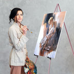 Easel Stand for Display, Aredy 63" Portable Painting Easel, Lightweight Metal - Image 8