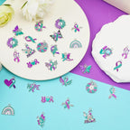 MARFOREVER 40 Pcs/20 Pairs Suicide Awareness Charms, Suicide Prevention Charms - Image 3