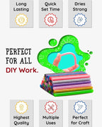 200 Pack Color Hot Glue Sticks. Variety Colored Glue Gun Stick. Hot Melt - Image 6