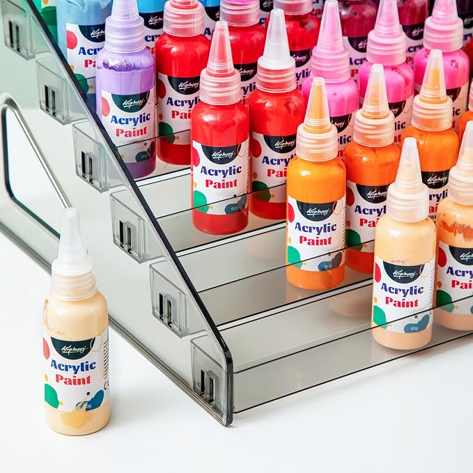 Acrylic Paint Organizer, Painting Bottle Holder, Acrylic Paint Storage Organizer - Image 4