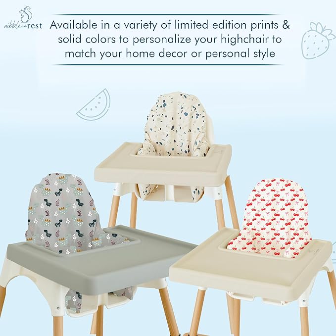 Nibble and Rest Highchair Insert Cover, Compatible for IKEA Antilop Highchair, High Chair Accessories Stain-Proof and Wipeable Insert Cover (Cushion NOT Included)(Bohostripe)
