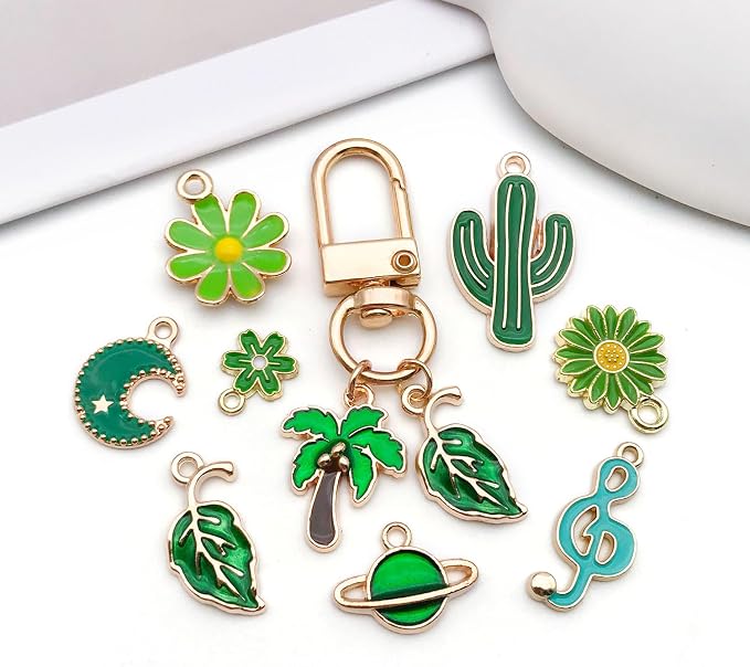 WOCRAFT 40pcs 20 pairs Assorted Enamel Bracelet Charms - Image 4