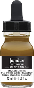 Liquitex Professional Acrylic Ink, 1-oz Jar, Transparent Raw Sienna by Liquitex