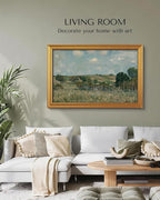 VIYYIEA Large Gold Framed Wall Art, Landscape Picture -Grassland- 36" x 24" - Image 6