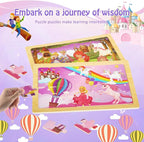 Wooden Puzzles Toys for Kids Ages 3-5, Preschool Educational Brain Teaser Toys - Image 3
