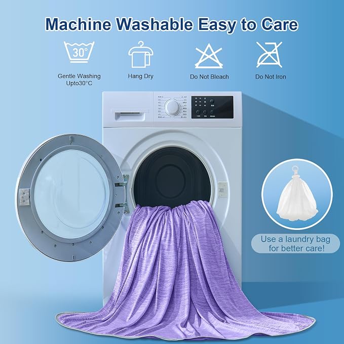 KMUSET Cooling Blanket King Size, Double Sided Summer Cooling Blankets - Image 7