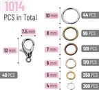 Mr. Pen- Open Jump Rings Set, 6 Assorted Sizes, Jewelry Making Findings - Image 2