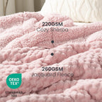 Drewin Weighted Blanket for Adults Queen Size 15lbs, Soft Cozy Turtleback - Image 2