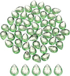 MECCANIXITY 50PCS Flat Back Acrylic Teardrop Gems 13x18mm Artificial Rhinestones by MECCANIXITY
